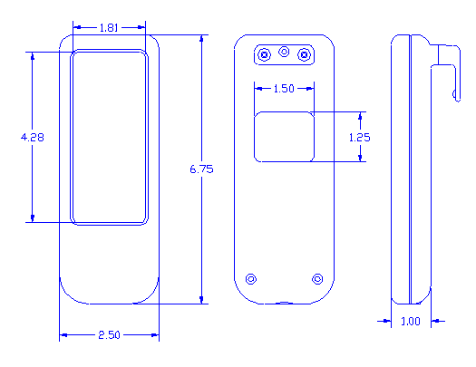 Hospital Bed ControlDimensions